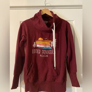 Artisan Burgundy Cowl Neck Sweater